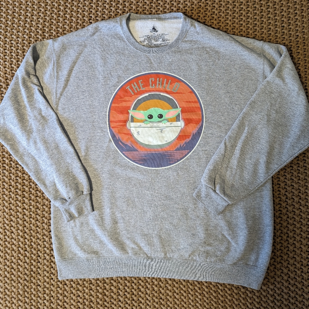 Mandalorian Baby Toda Grogu "The Child" Disney Sweatshirt, XL